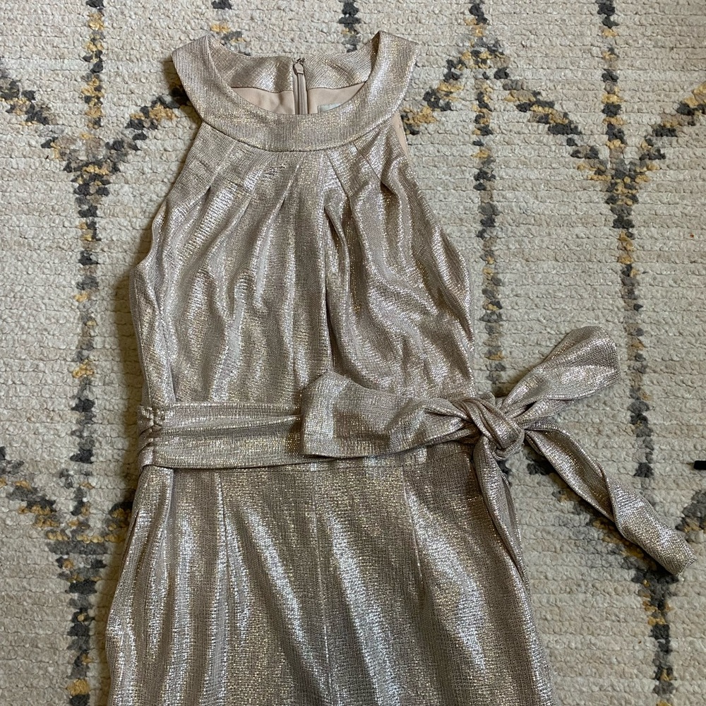 MOVING SALE 🚚  Tahari Arthur S Levine gold halter pantsuit